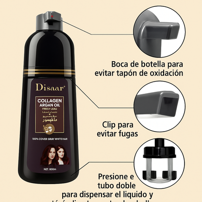 BioColor™ Shampoo Cubre Canas – Natural, Rápido y Efectivo (30% OFF)