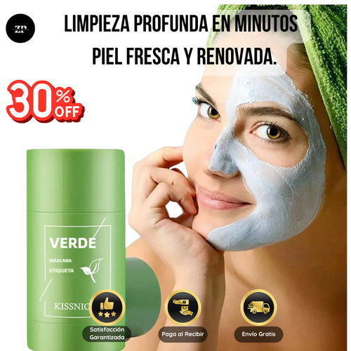 Mascarilla Elimina puntos negros, grasa y acné - (30% OFF)