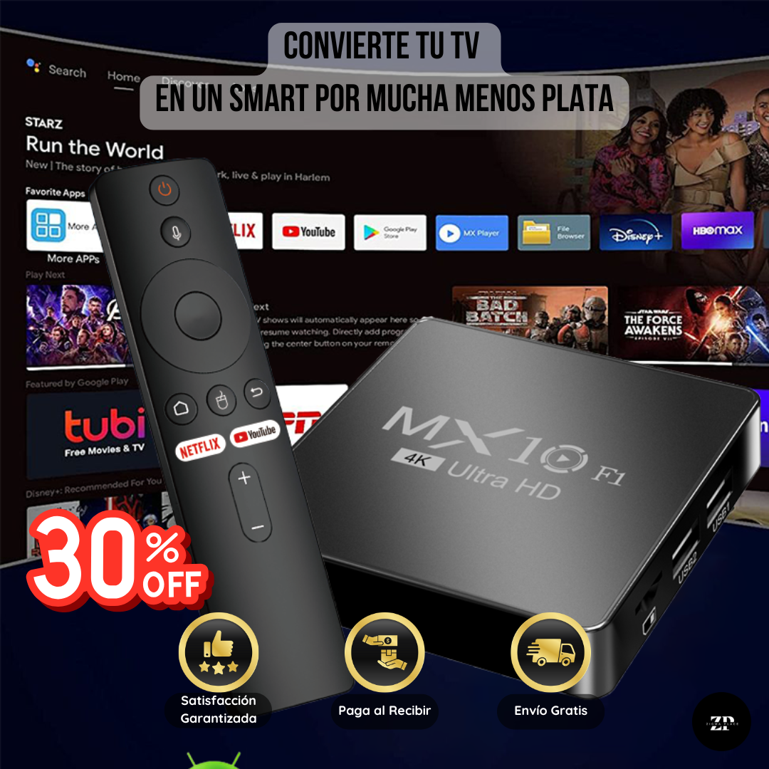 TV BOX  DECODIFICADOR  5G, 4K - (30% OFF)