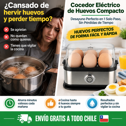 Cocedor Electrico Huevos Compacto