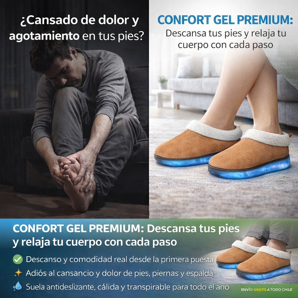 CONFORT GEL PREMIUM: Descansa tus pies y relaja tu cuerpo con cada paso