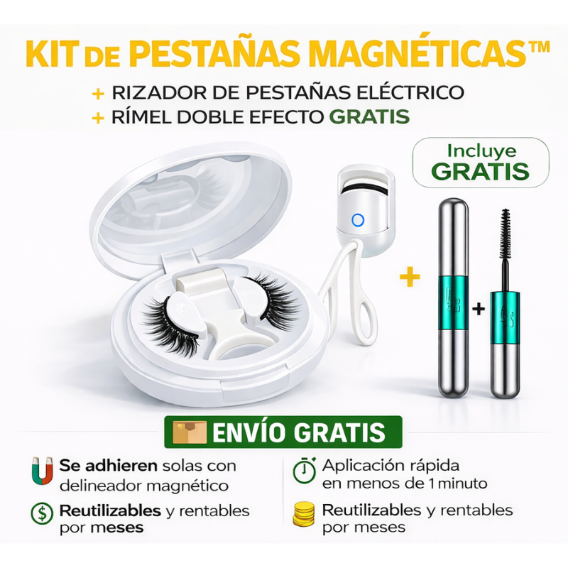 Kit de Pestañas Magnéticas LZ11 – Mirada Impactante en Segundos Sin Pegamento