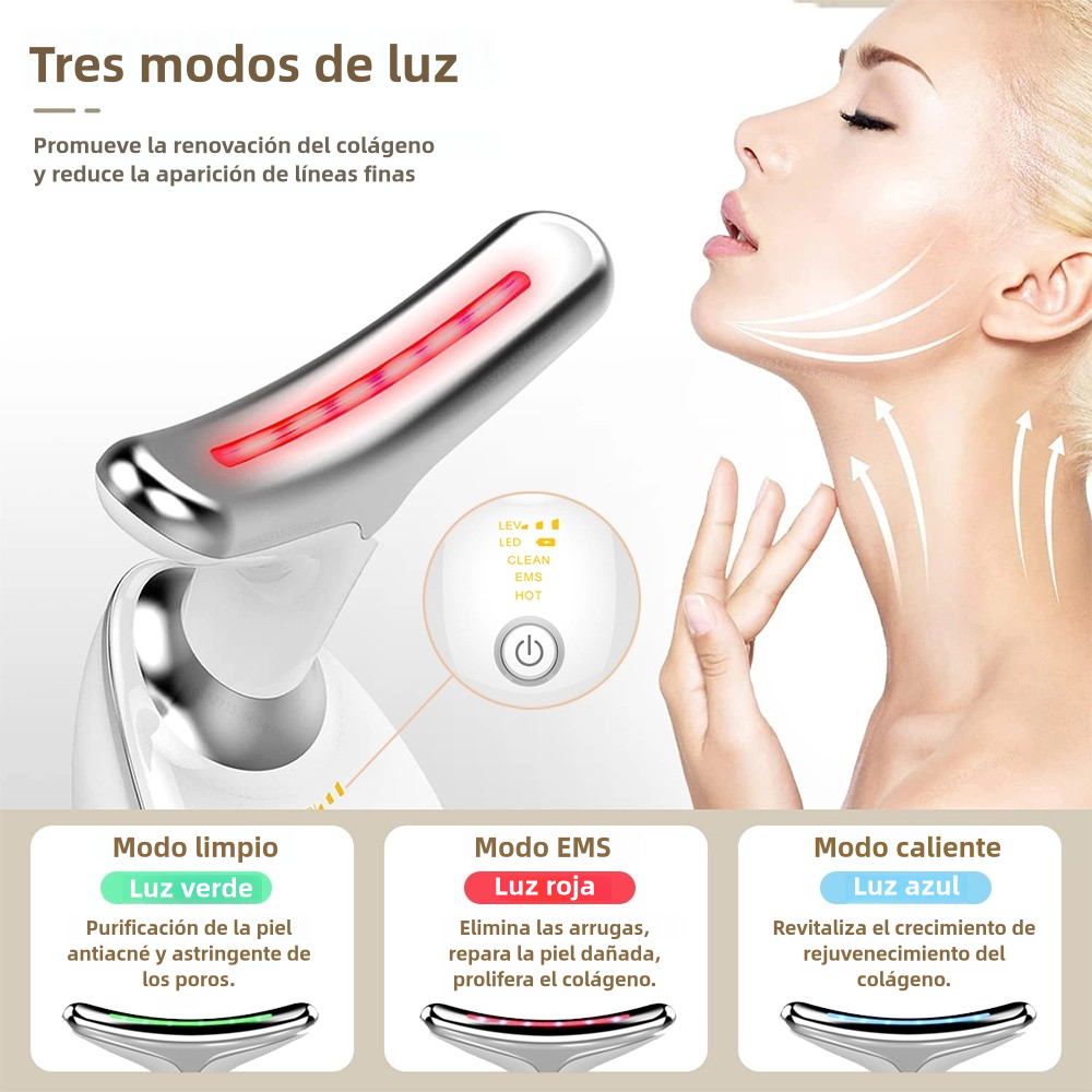 🧖‍♀️ Masajeador Facial Tecnología Led (30% OFF) 🌟