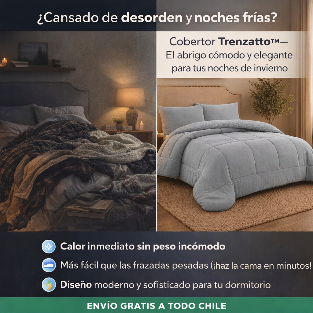 COBERTOR TRENZATTO™: CALOR Y ELEGANCIA