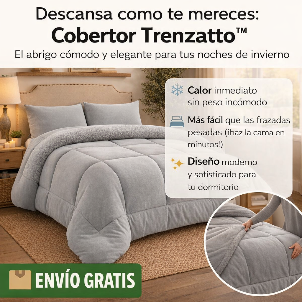 COBERTOR TRENZATTO™: CALOR Y ELEGANCIA