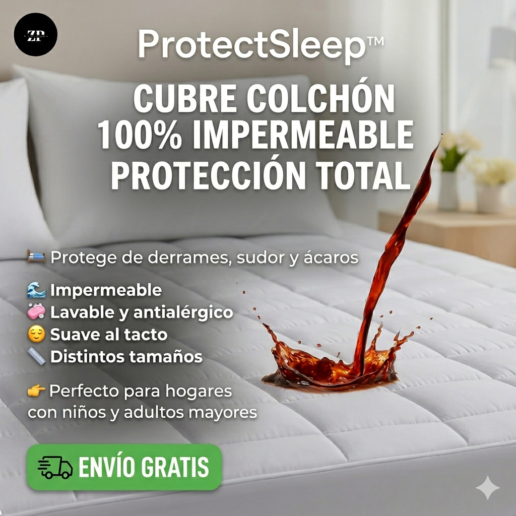 ProtectSleep™ | Cubre colchón impermeable premium