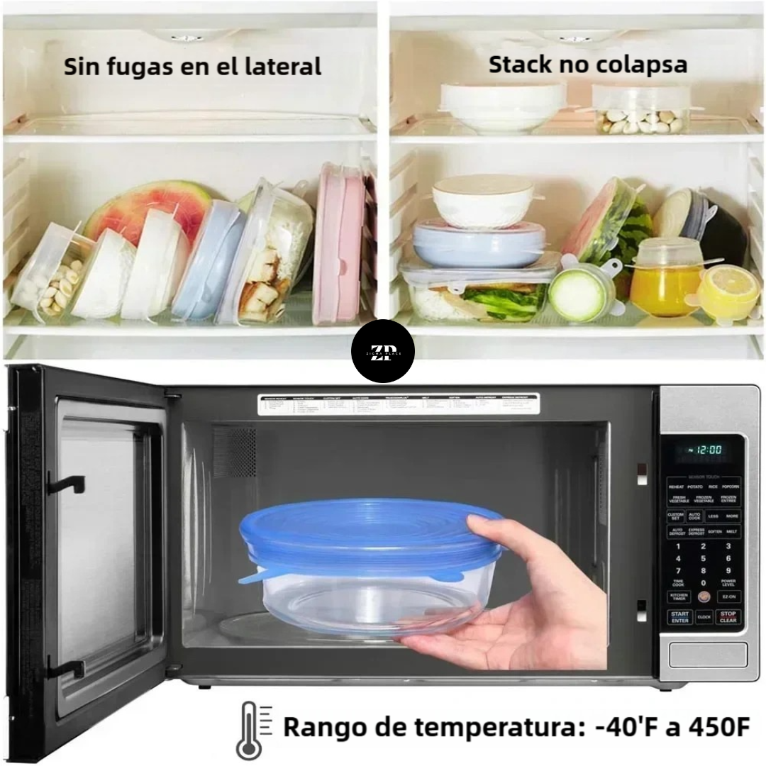 Tapas de Silicona Reutilizables – Olvídate del Plástico y Llévate 6 al Precio de 4