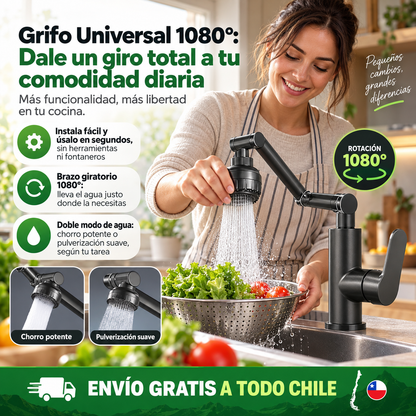 Grifo Lavado Rotación 360 Multifuncional