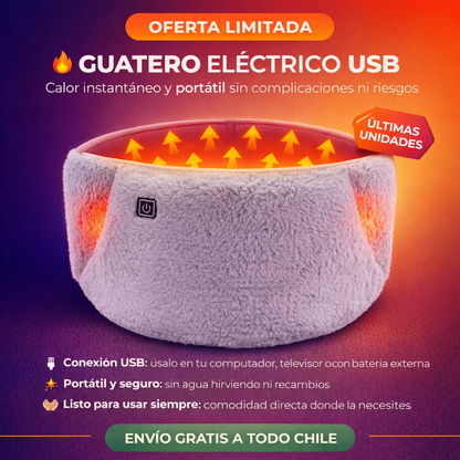 🔥 Mini Guatero Eléctrico™ | Alivio Rápido para Cólicos, Espalda y Frío