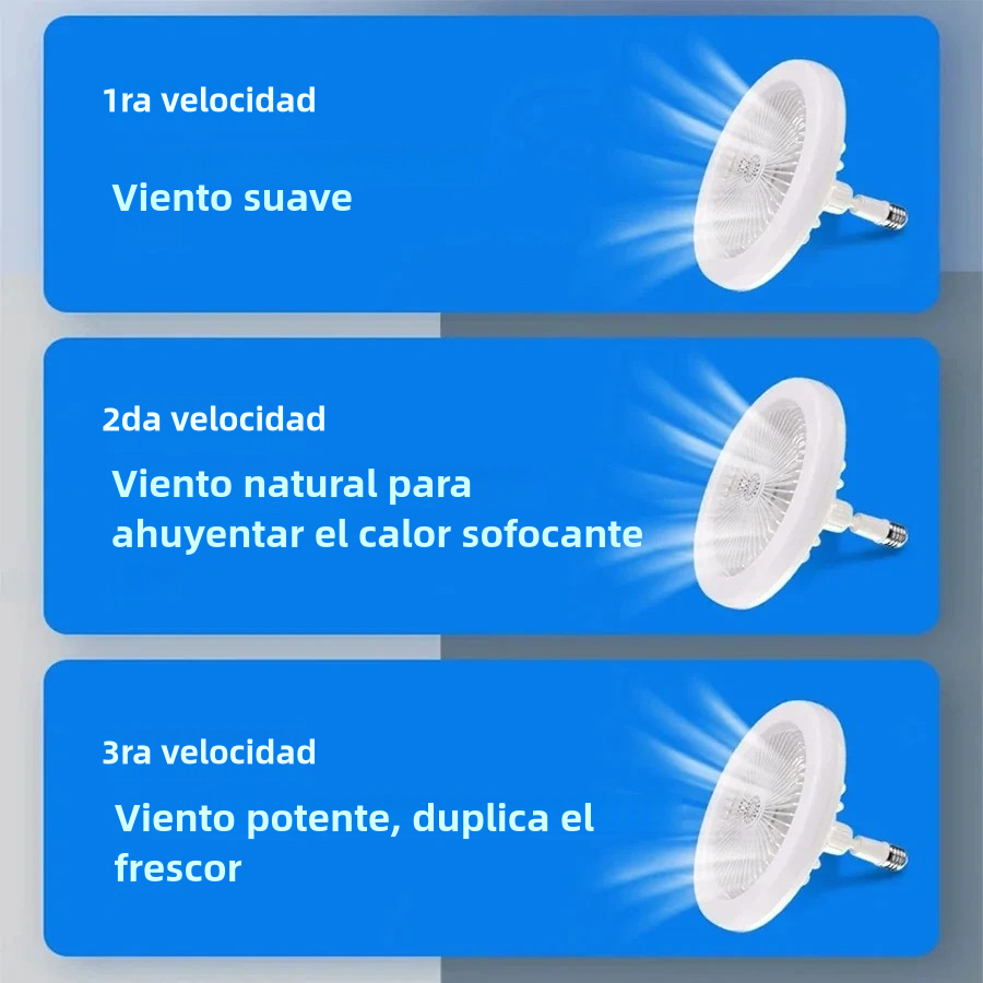 🌬 Lámpara Led Ventilador Inteligente (30% OFF) 🧊