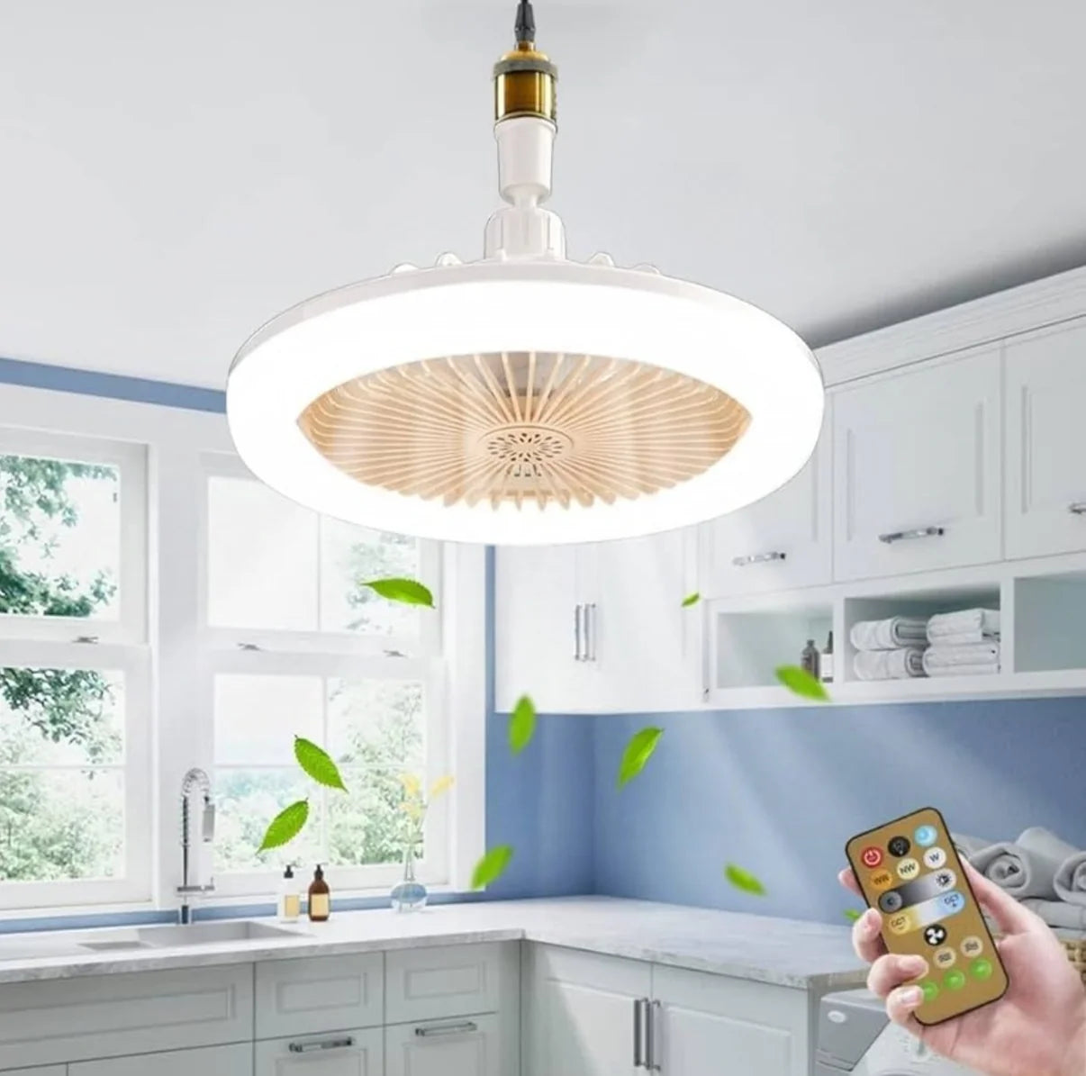 🌬 Lámpara Led Ventilador Inteligente (30% OFF) 🧊