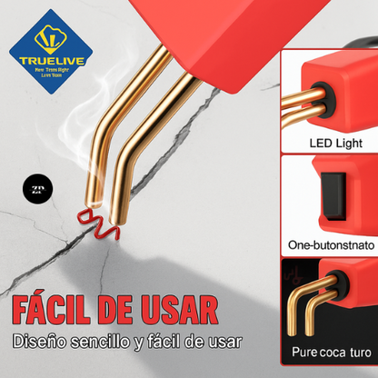 PlastiFix™ Pro – Pistola de Reparación de Plásticos + Kit Completo con 200 Grapas (30% OFF)