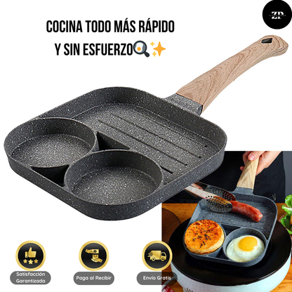 La Sartén 3 en 1 que Revolucionará tu Cocina 🍳✨ - (30%OFF)