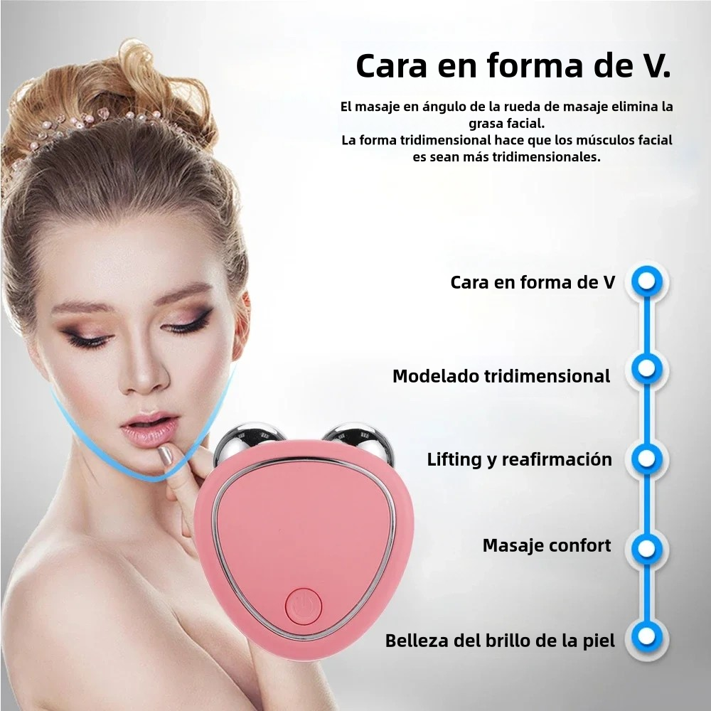 💆‍♀️ Masajeador Facial Con Microcorriente (30% OFF) 🧏‍♀️