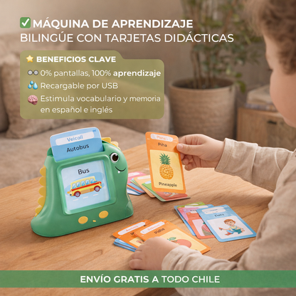 MÁQUINA DE APRENDIZAJE BILINGÜE CON TARJETAS DIDÁCTICAS