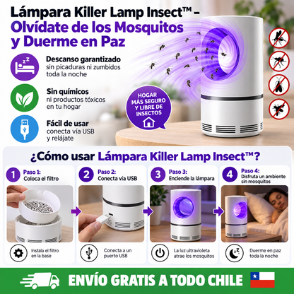 Lampara Led Atrapa Mosquitos