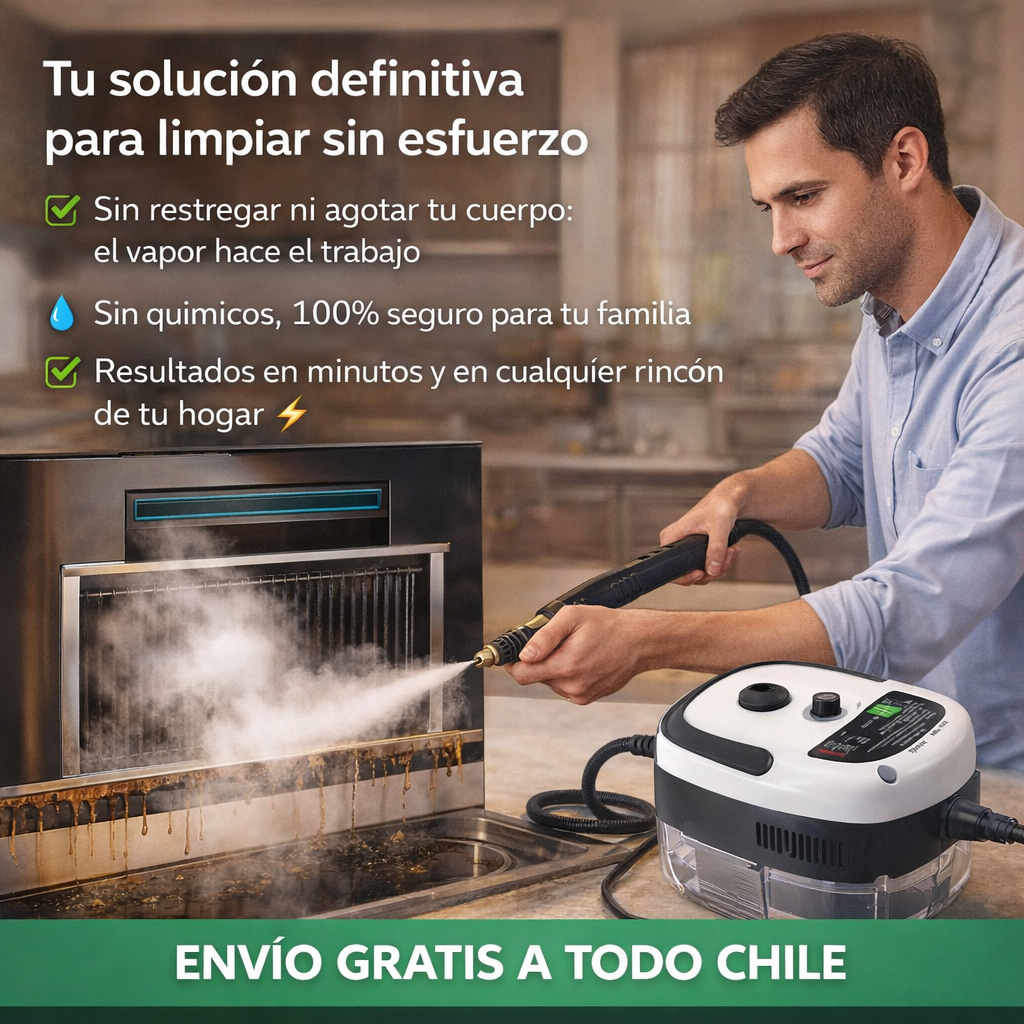 Limpiador A Vapor Presion 2500w Portatil
