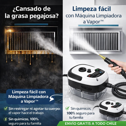 Limpiador A Vapor Presion 2500w Portatil