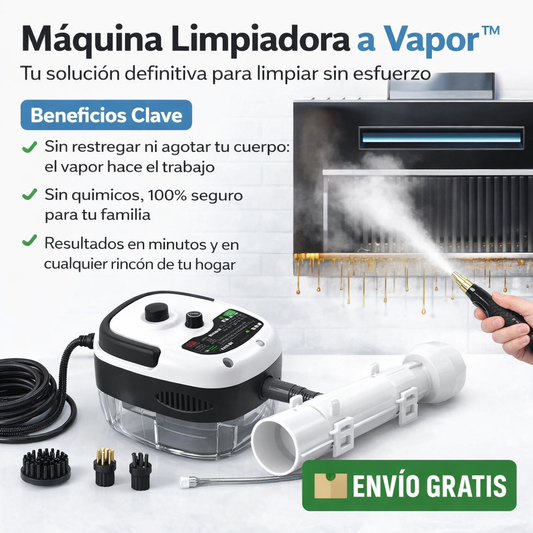Limpiador A Vapor Presion 2500w Portatil