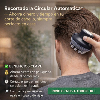 Recortadora Circular Automática™ – Ahorra dinero y tiempo en tu corte de cabello