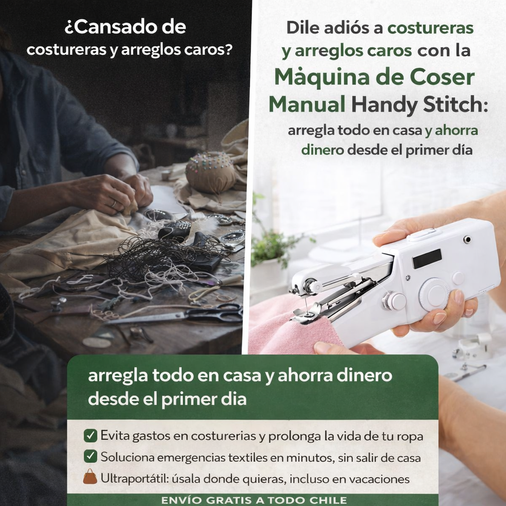 StitchMate™ – Maquina de coser portátil  + Guía (GRATIS)