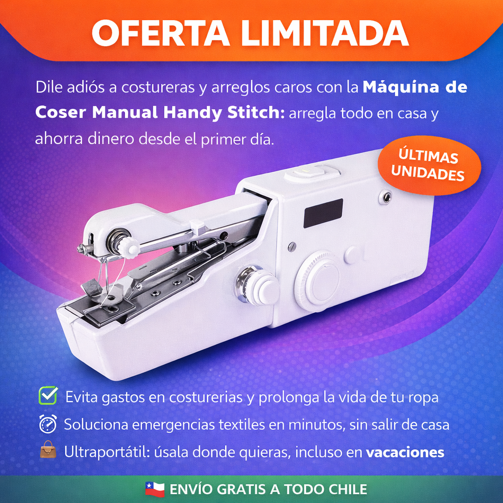 StitchMate™ – Maquina de coser portátil  + Guía (GRATIS)
