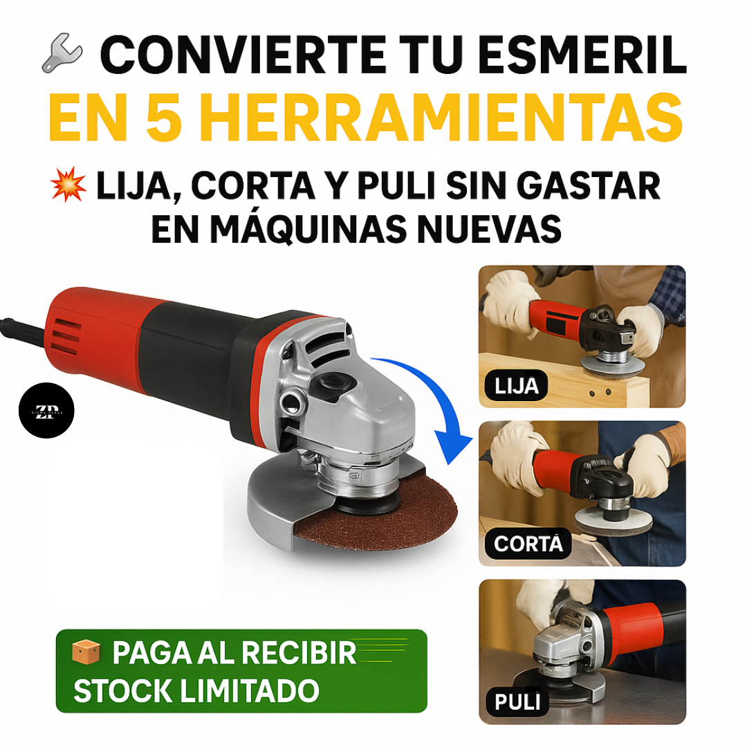 MultiAdapt™ –Tu esmeril, ahora multi-herramienta
