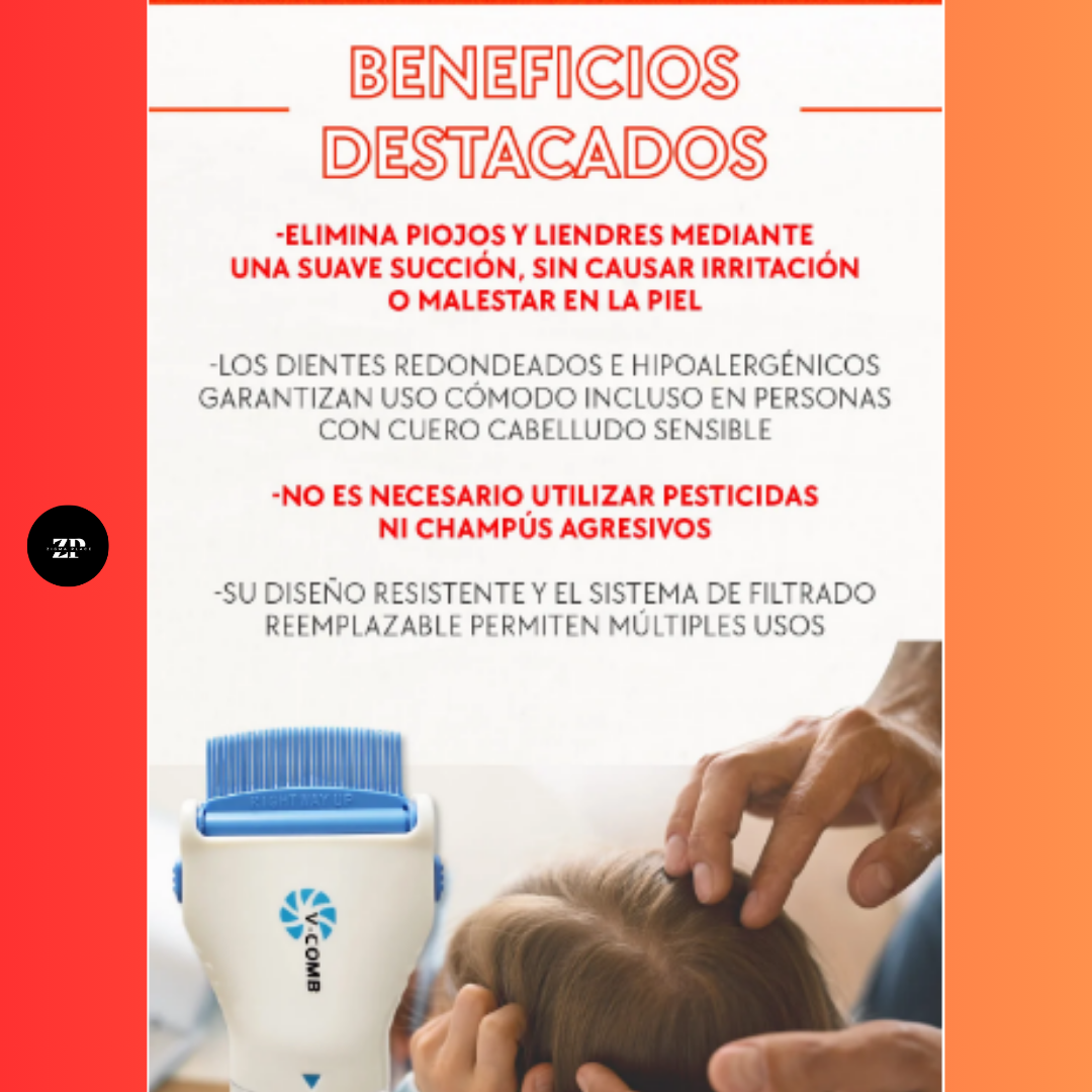 Peine Antipiojos™ – El tratamiento que sí sirve
