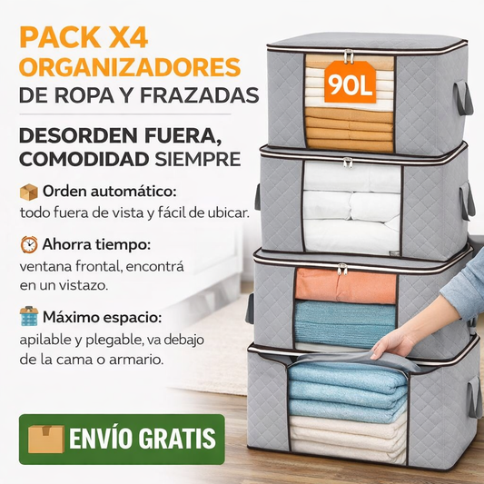 Organizador de Ropa X4™ – Orden total sin gastar en muebles