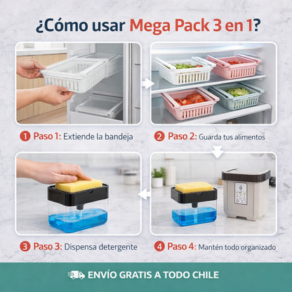 Mega Pack 3 en 1 de Organización