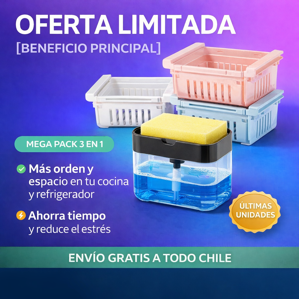 Mega Pack 3 en 1 de Organización