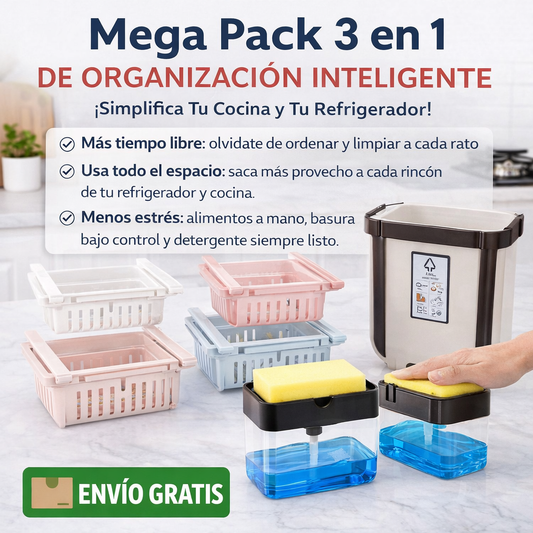 Mega Pack 3 en 1 de Organización