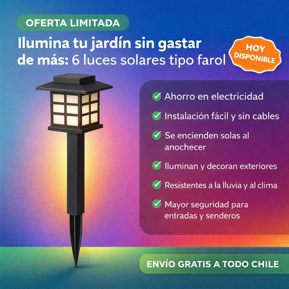 4X2 Iluminación solar para tu jardín: Luz, elegancia y cero gasto extra