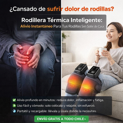 🏆 Rodillera Térmica Inteligente: Alivio Instantáneo Para Tus Rodillas Sin Salir de Casa