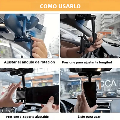Triple Soporte Retrovisor de teléfono - (30% OFF)
