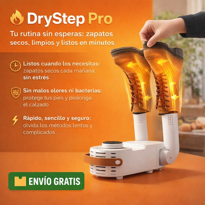 DryStep Pro – Tu rutina sin esperas: zapatos secos, limpios y listos en minutos