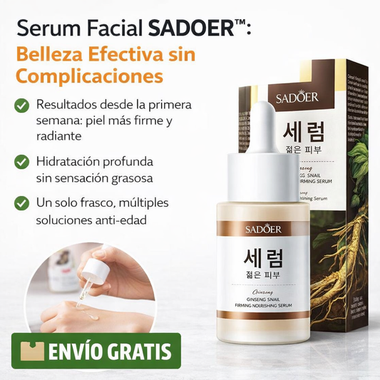 2X1 Sérum Facial Ginseng Caracol Reafirmante
