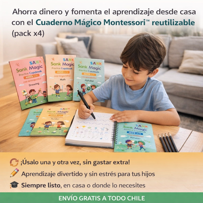 LetraKids™ – Caligrafía en inglés reutilizable para niños + Envio Gratis