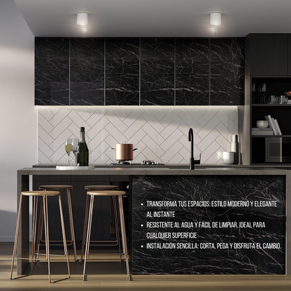 🏚 Papel Adhesivo de Mármol 10metros (20% OFF) 🏠