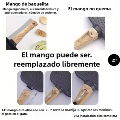 La Sartén 3 en 1 que Revolucionará tu Cocina 🍳✨ - (30%OFF)