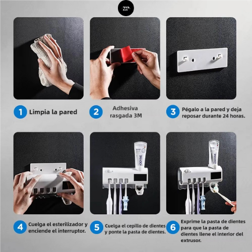 HigieneMax – Esterilizador y Organizador de Cepillos (30% OFF)