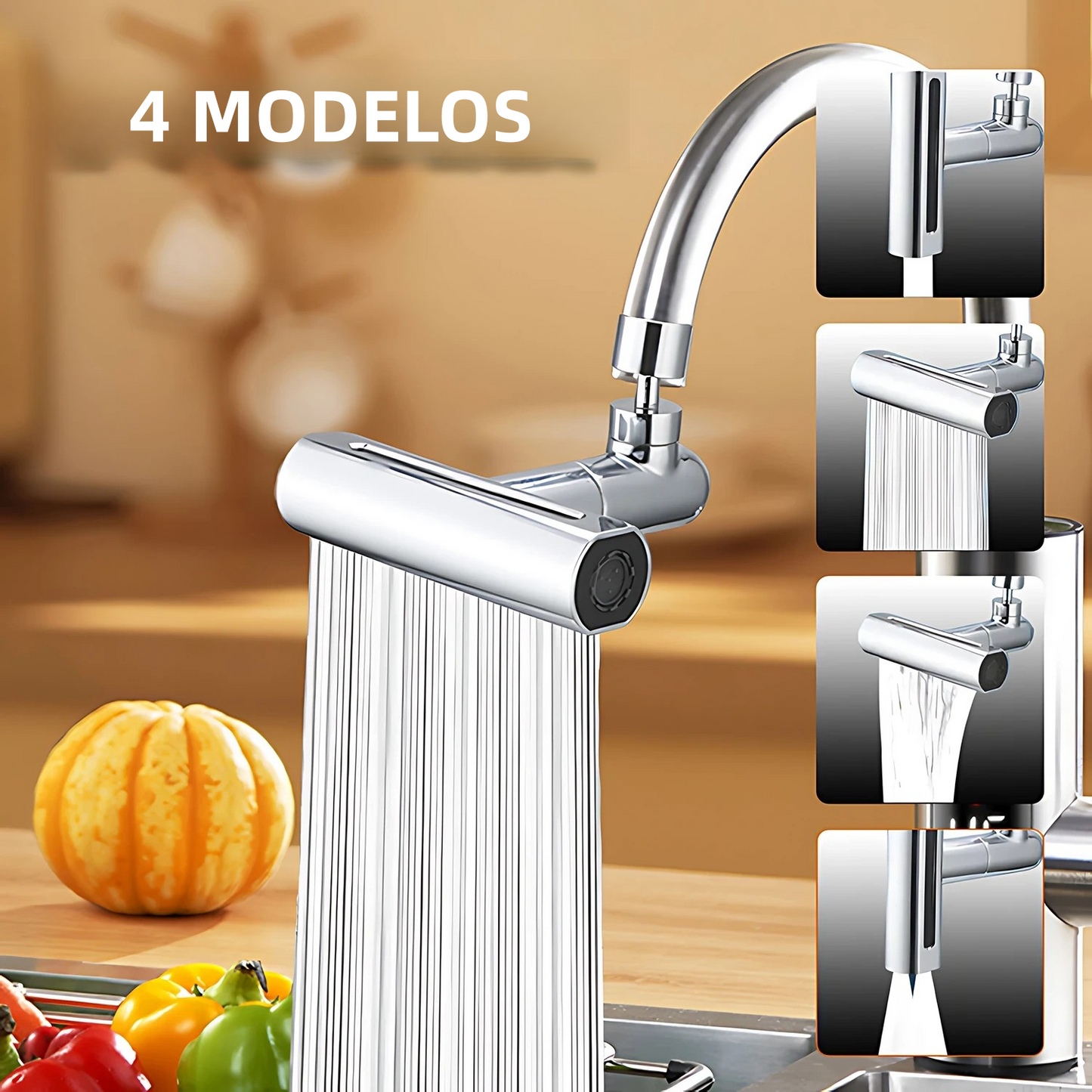 💦 Grifo Cascada de Acero 360 Grados (30% OFF) 🔄