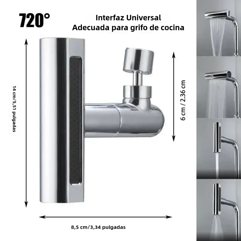 💦 Grifo Cascada de Acero 360 Grados (30% OFF) 🔄