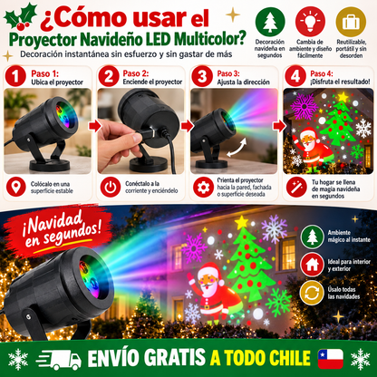 ✨ Proyector Navideño LED - decoración sin esfuerzo y sin gastar de más