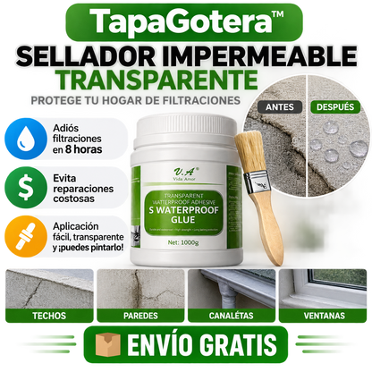 SELLADOR IMPERMEEBLE  + BROCHA GRATIS DILE ADIOS A LAS GOTERAS