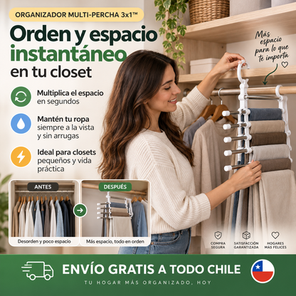 M - Perchero Magico Multi Percha X3