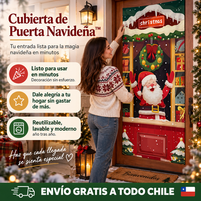 Cubierta de Puerta Navideña™ – Tu entrada lista para la magia navideña