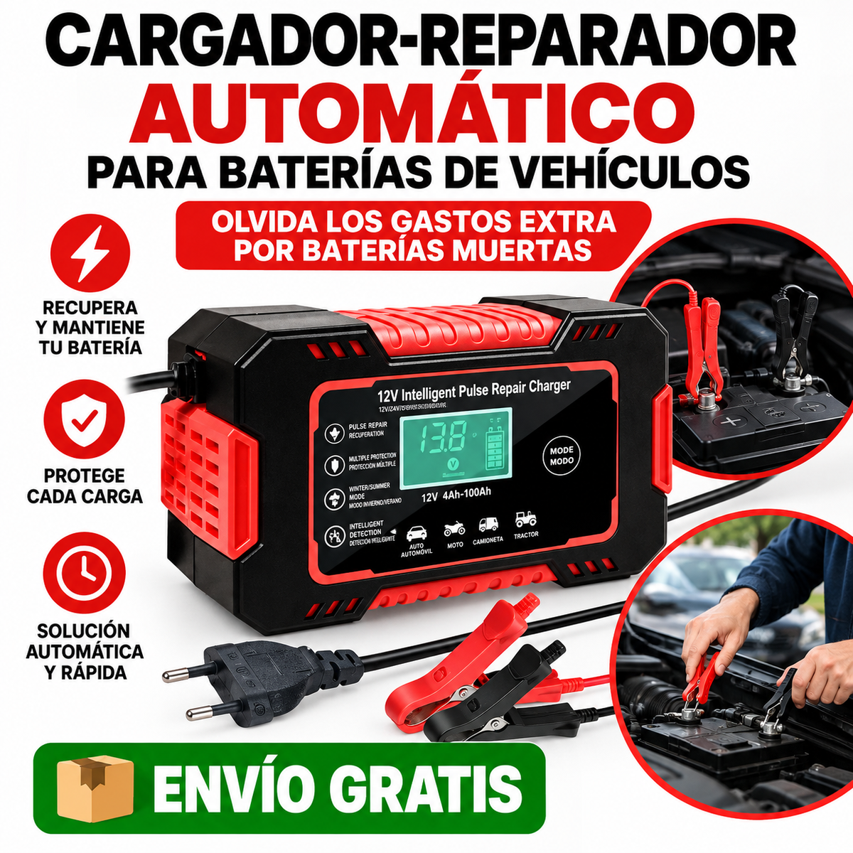 Cargador-Reparador para Baterías de Vehículos: Olvida los gastos extra