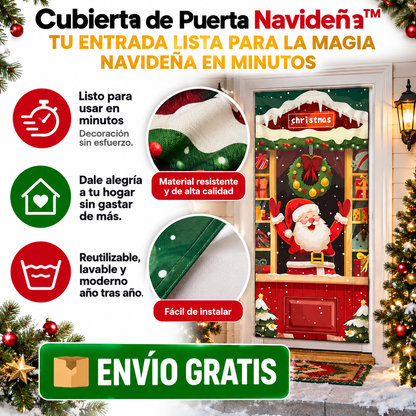 Cubierta de Puerta Navideña™ – Tu entrada lista para la magia navideña