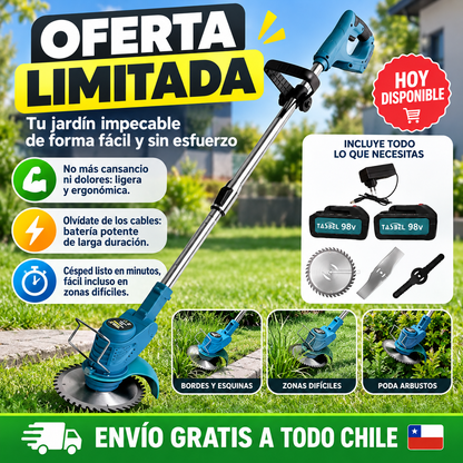 Cortadora de Pasto Inalámbrica™  + 2 Baterias GRATIS!